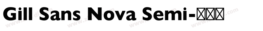 Gill Sans Nova Semi字体转换